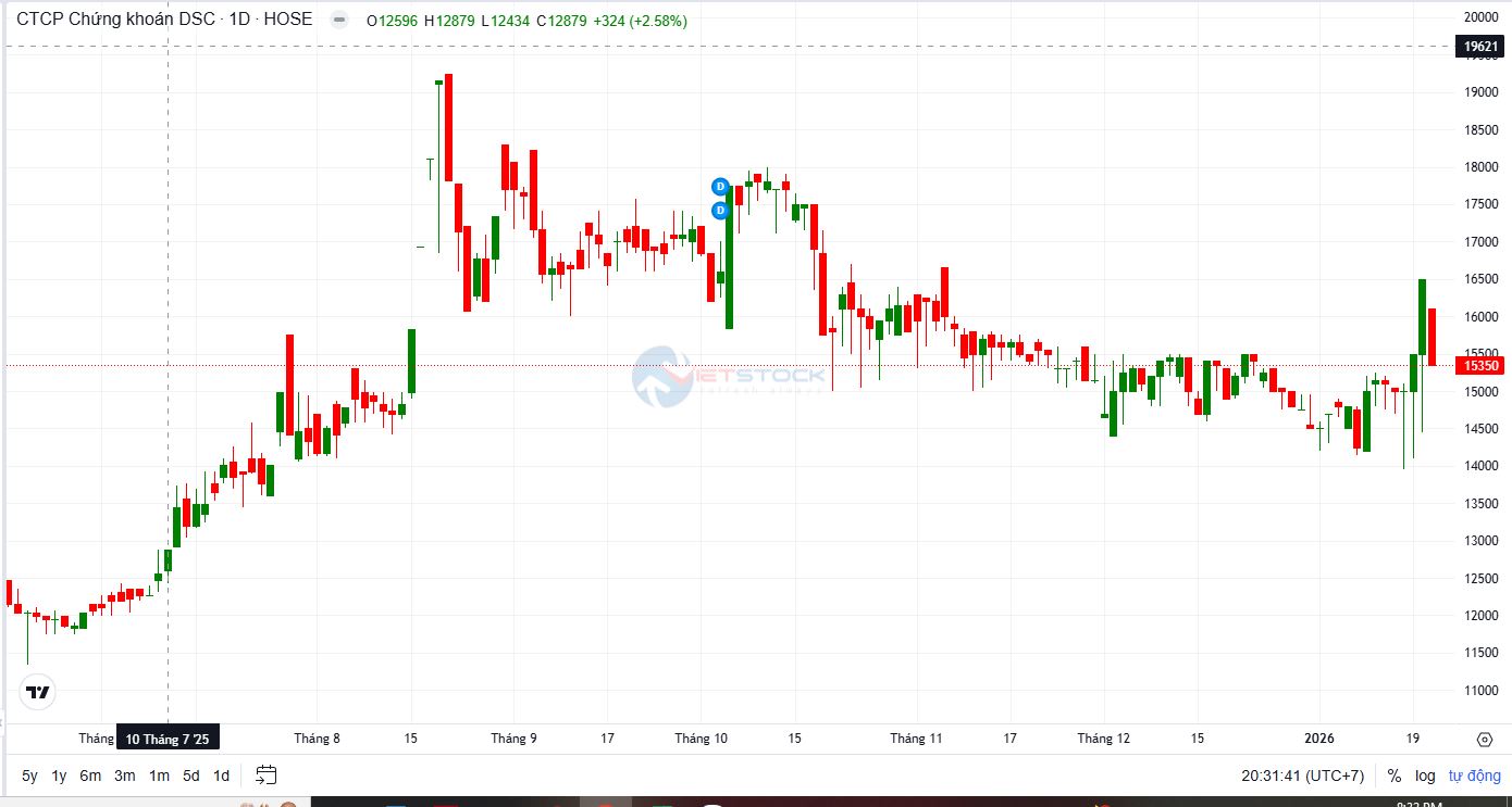 DSC lao dốc sau khi Chủ tịch HĐQT đăng ký bán hơn 21 triệu cổ phiếu