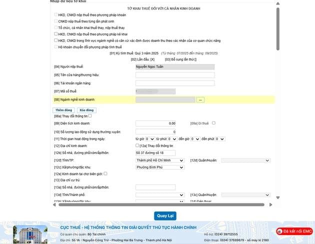 Lưu ý từ Cục thuế cho hộ kinh doanh doanh thu dưới 500 triệu đồng / năm - Ảnh 10.
