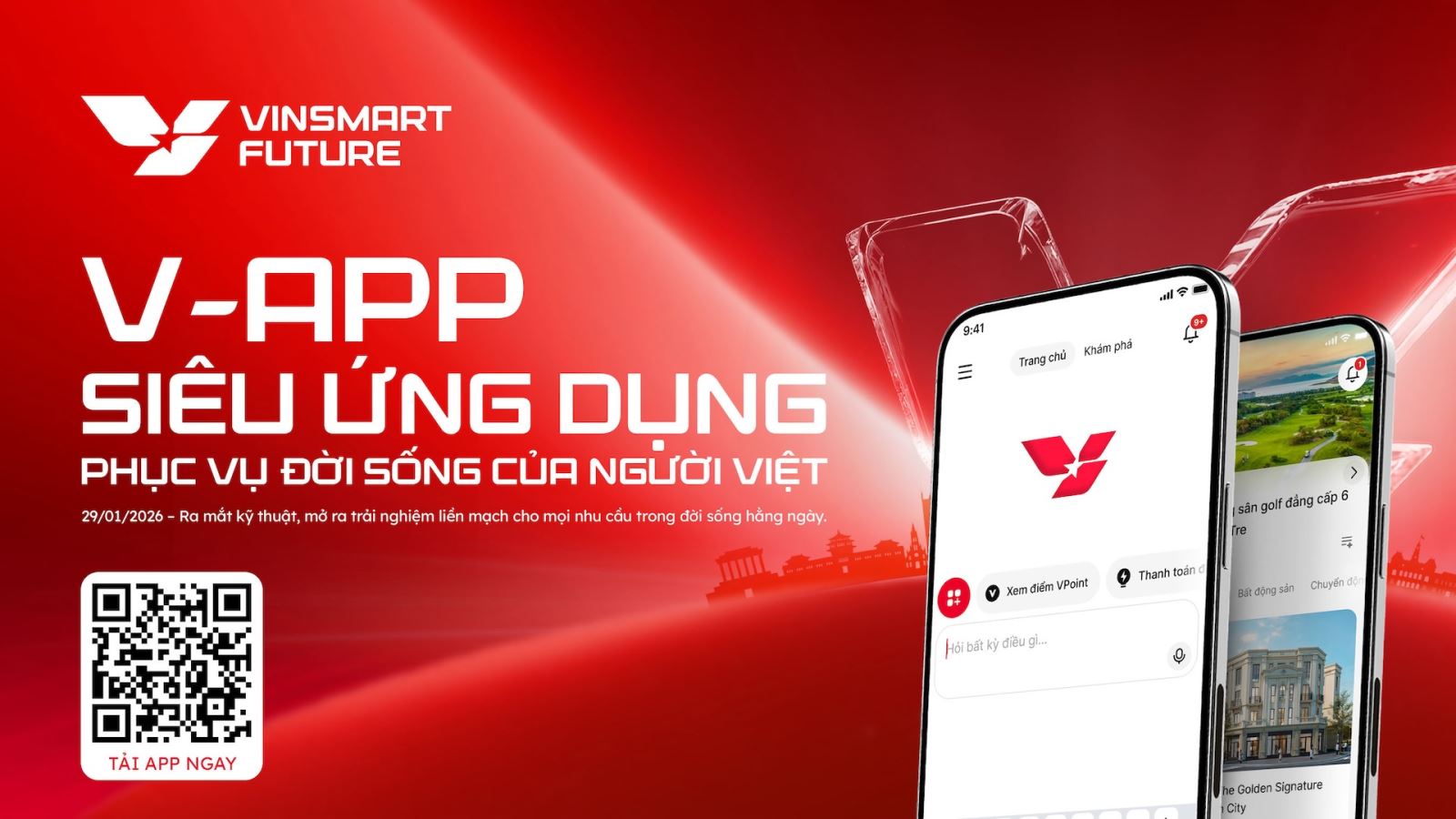 VinSmart Future giới thiệu siêu ứng dụng V-App tích hợp toàn hệ sinh thái