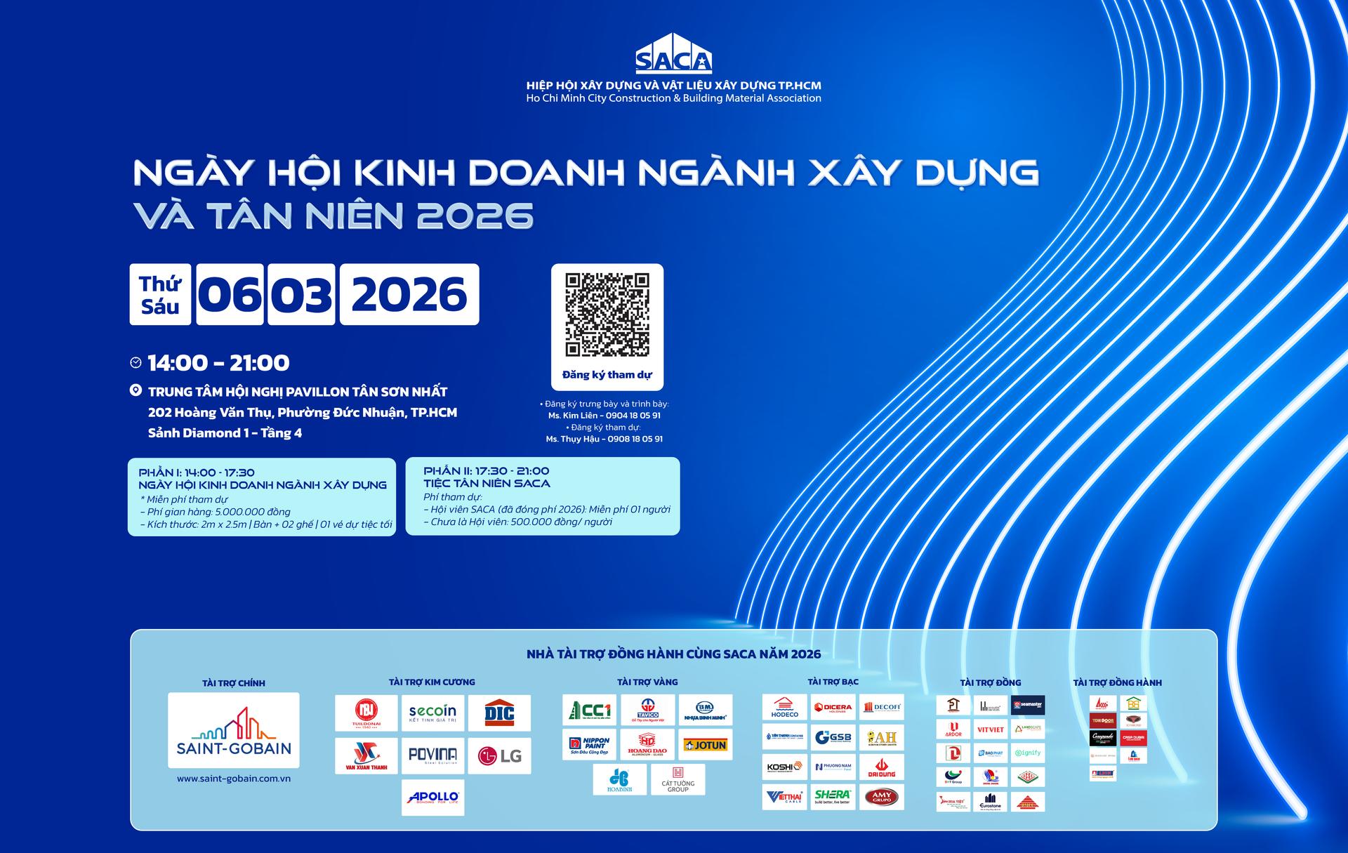 Hiệp hội SACA tổ chức Ngày hội Kinh doanh ngành xây dựng và Tân niên 2026