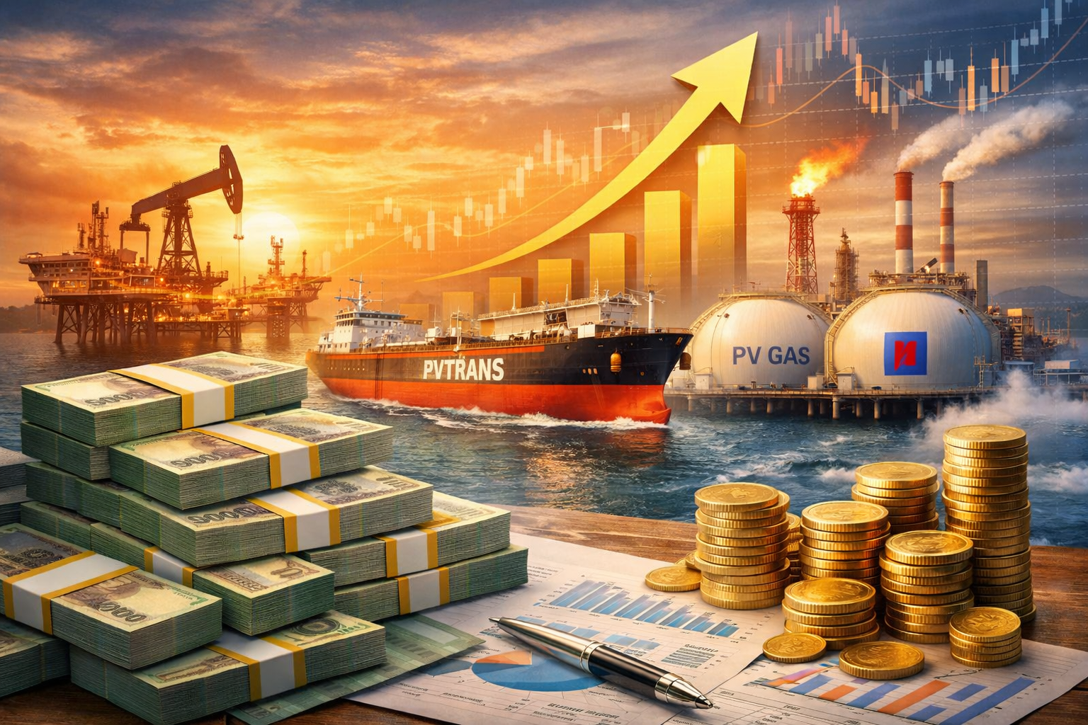 Dầu khí bội thu, hàng loạt doanh nghiệp sở hữu tiền mặt nghìn tỷ