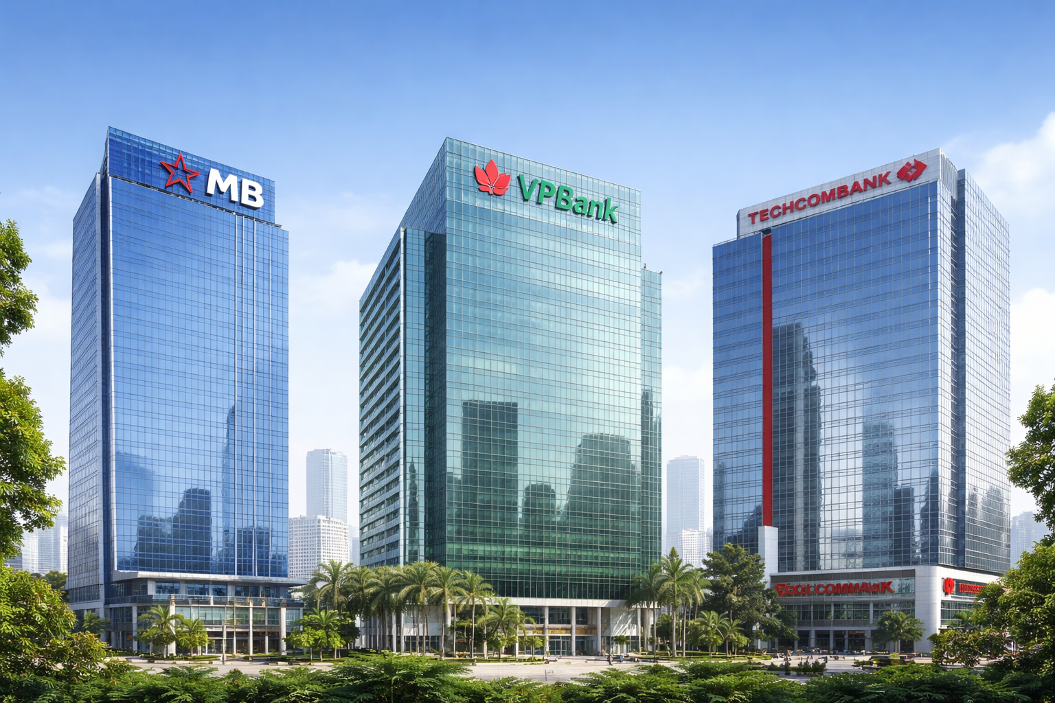MB, VPBank, Techcombank hé lộ chiến lược 2026 với những con số đáng chú ý