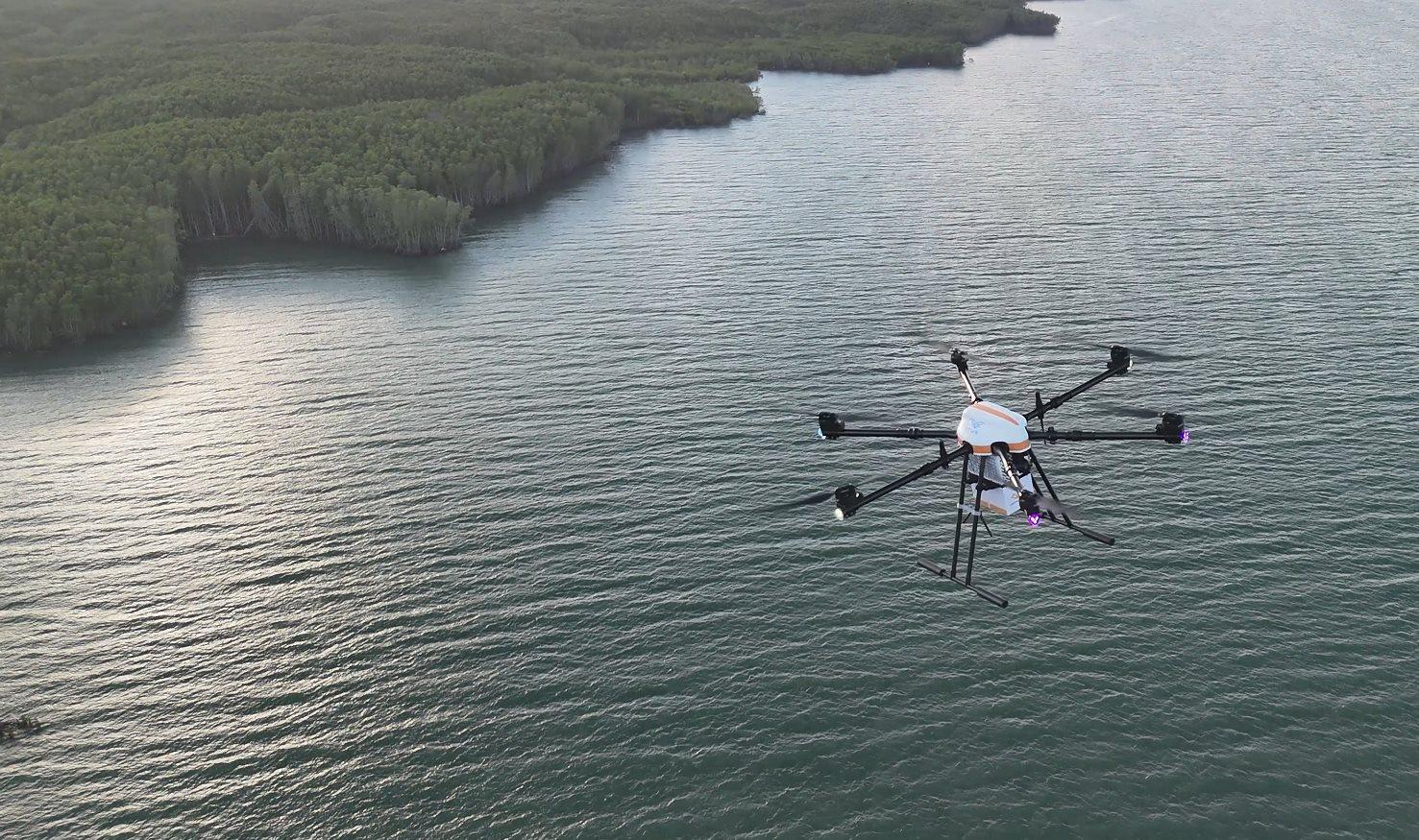 TP HCM mở tuyến giao hàng UAV vượt biển đầu tiên ASEAN - Ảnh 1