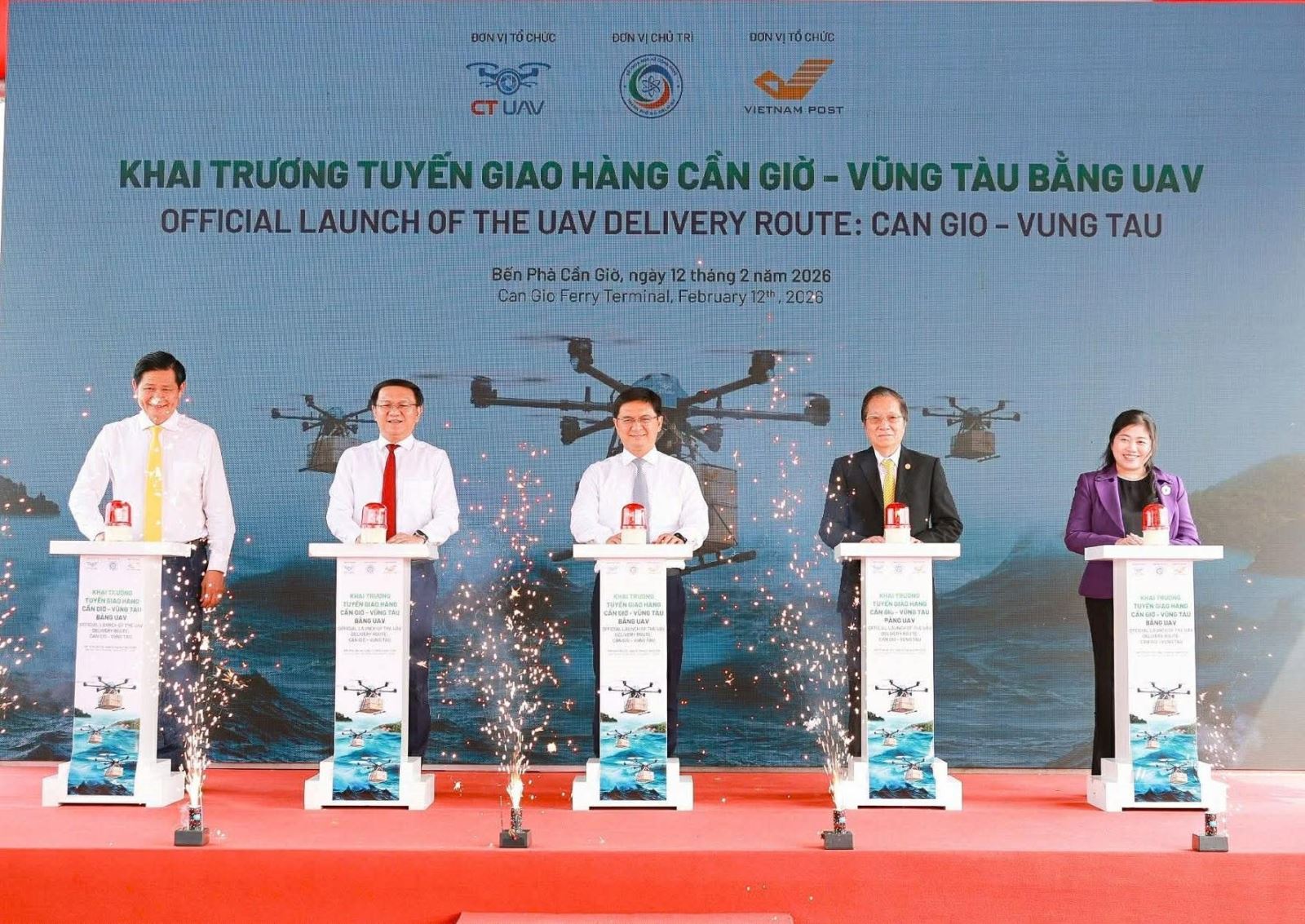 TP HCM mở tuyến giao hàng UAV vượt biển đầu tiên ASEAN - Ảnh 2