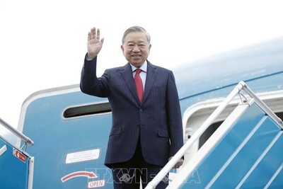 Tổng Bí thư Tô Lâm lên đường tham dự cuộc họp khai mạc Hội đồng Hòa bình về Gaza