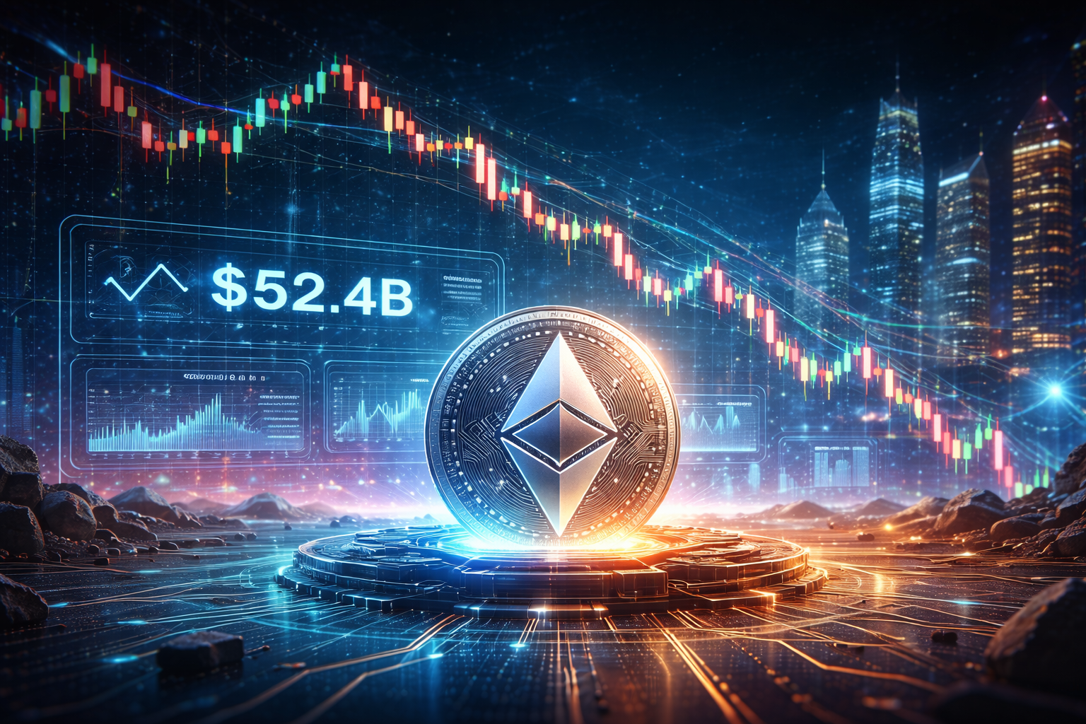 ETH giảm sâu, Ethereum vẫn giữ “ngôi vương” tài chính onchain