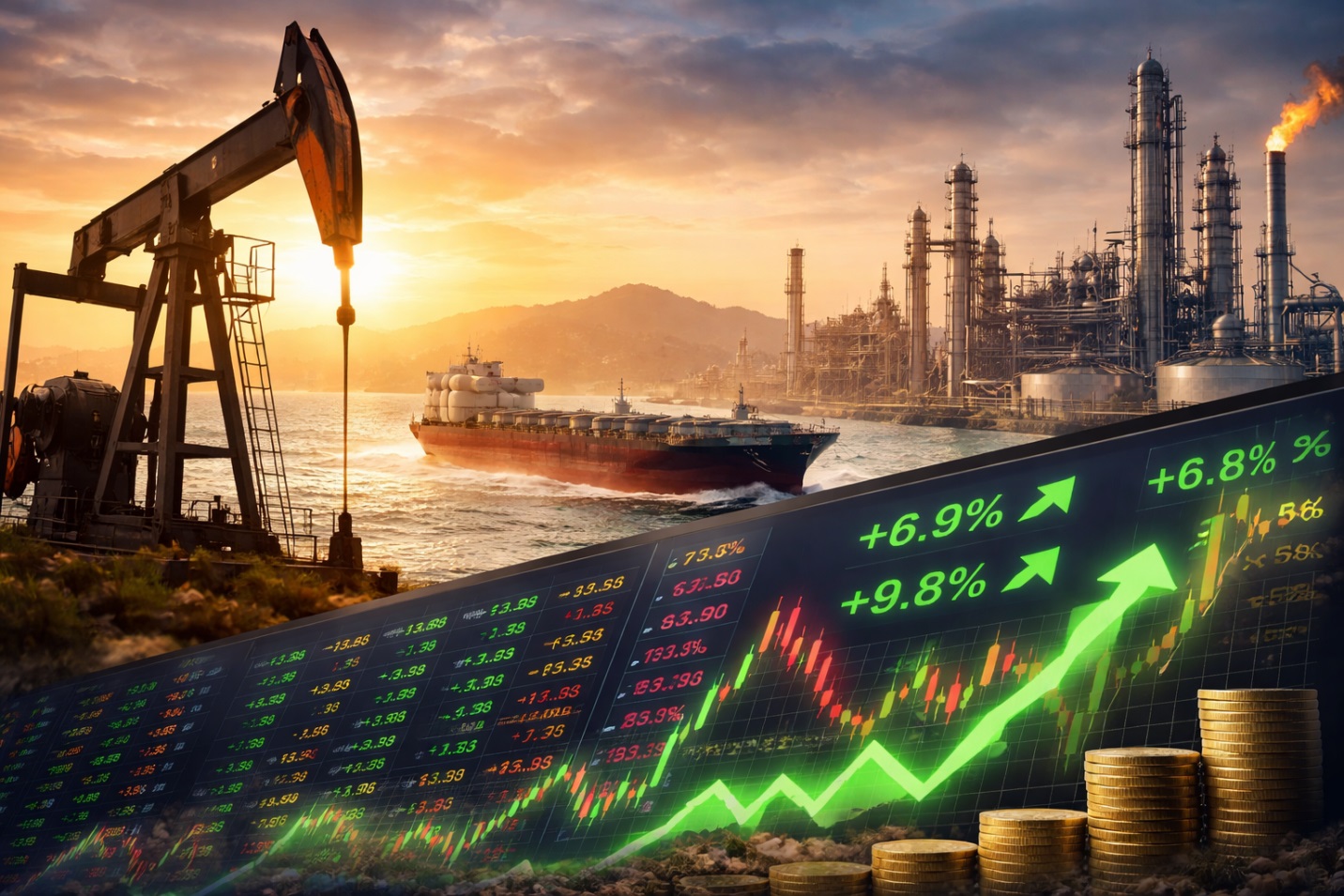 Cổ phiếu dầu kh&iacute; đồng loạt tăng trần v&igrave; căng thẳng Trung Đ&ocirc;ng - Ảnh 1