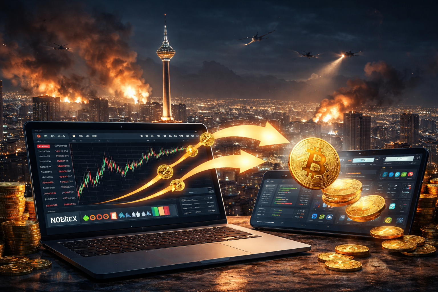 Sau không kích Mỹ - Israel, dòng tiền điện tử Iran tăng vọt 700%