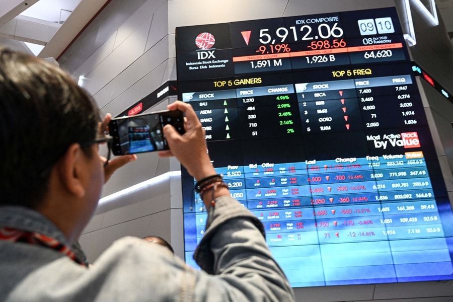 Chứng khoán châu Á đồng loạt giảm mạnh do lo ngại bất ổn địa chính trị