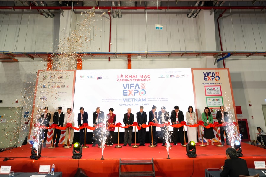 Hơn 650 doanh nghiệp tham gia hội chợ xuất khẩu đồ gỗ VIFA EXPO 2026 tại Bình Dương