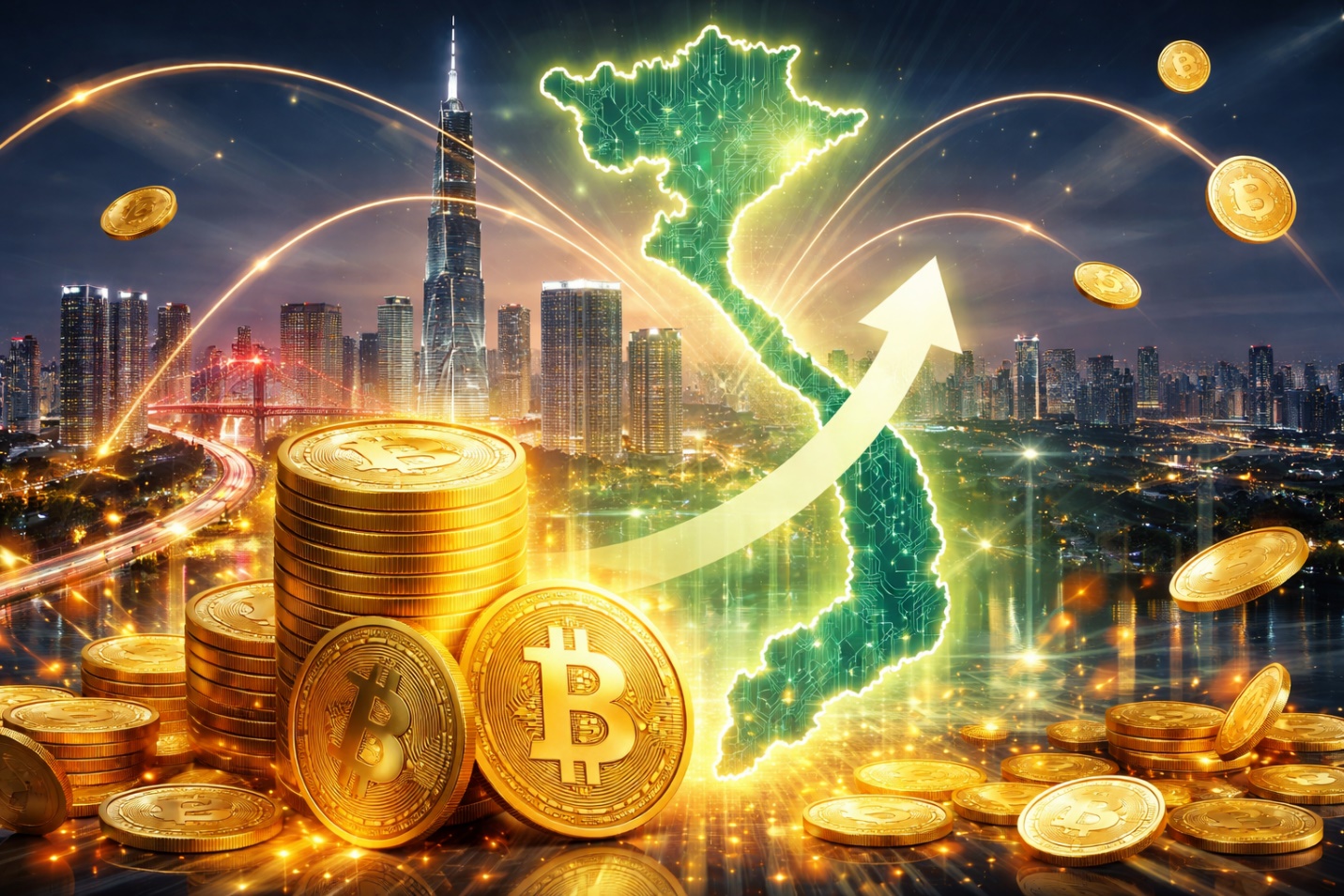 Dòng tiền crypto đổ vào Việt Nam tăng 55%, đứng thứ ba khu vực