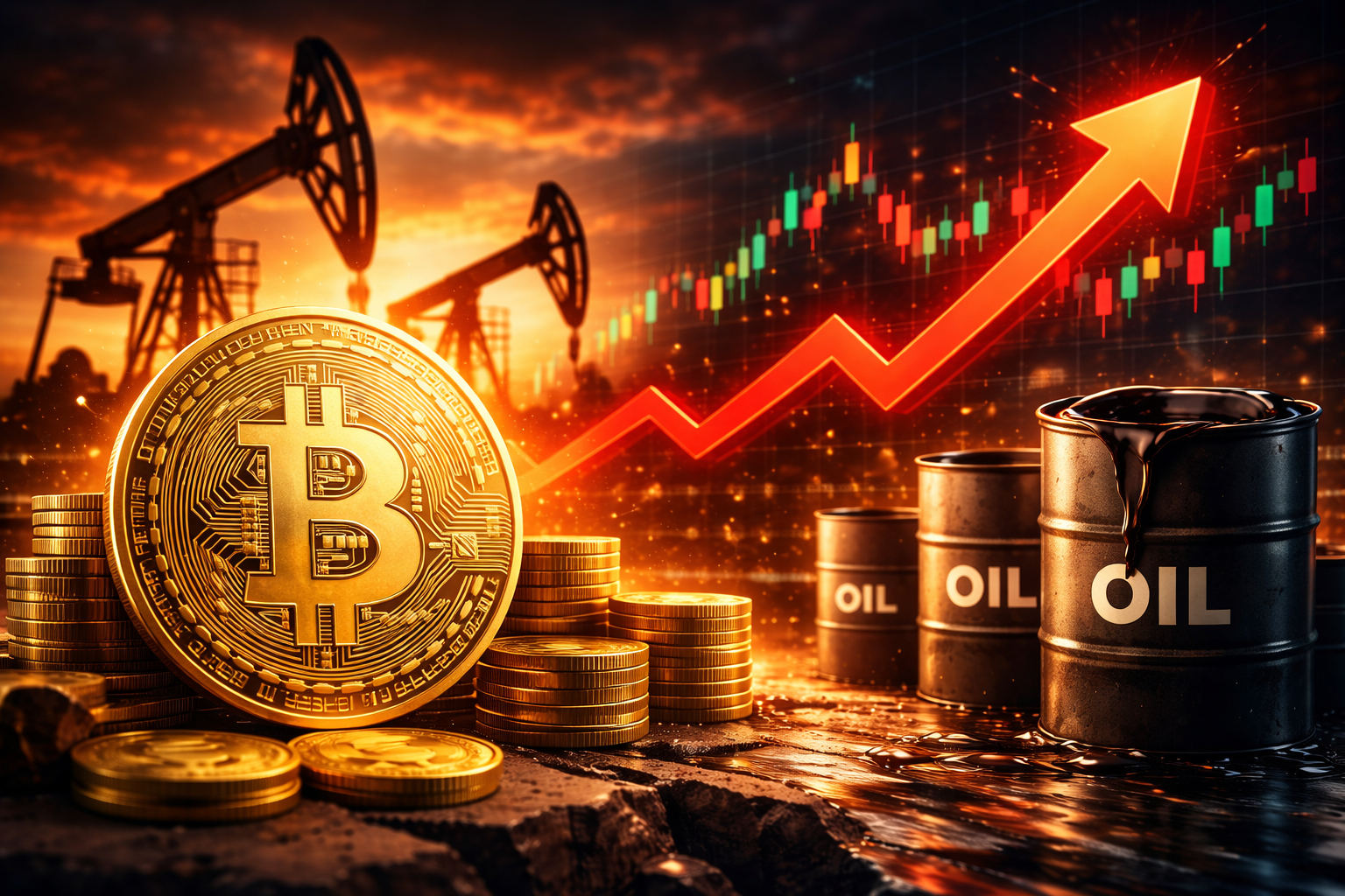 Bitcoin giữ giá giữa “bão dầu”, nhà đầu tư hướng tới kịch bản 80.000 USD