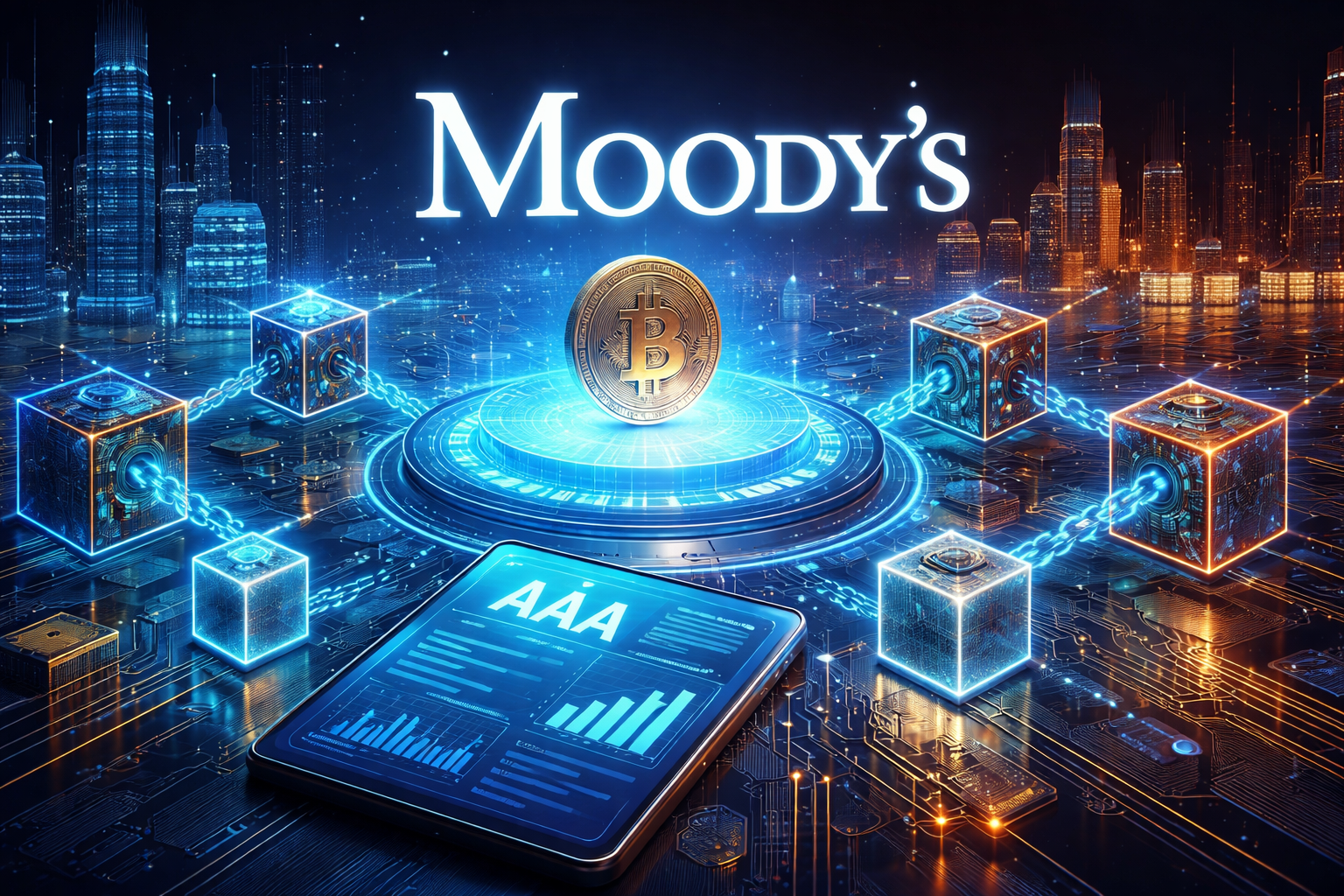 Moody’s gây bất ngờ: Lần đầu đưa xếp hạng tín dụng lên blockchain