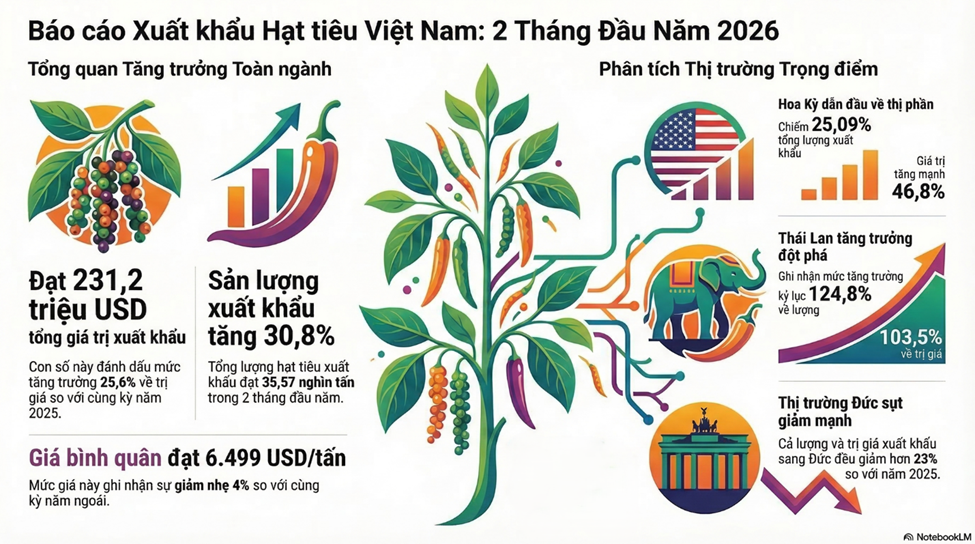 Sau cú hích kép, hồ tiêu Việt Nam bước vào một thị trường đổi trạng thái