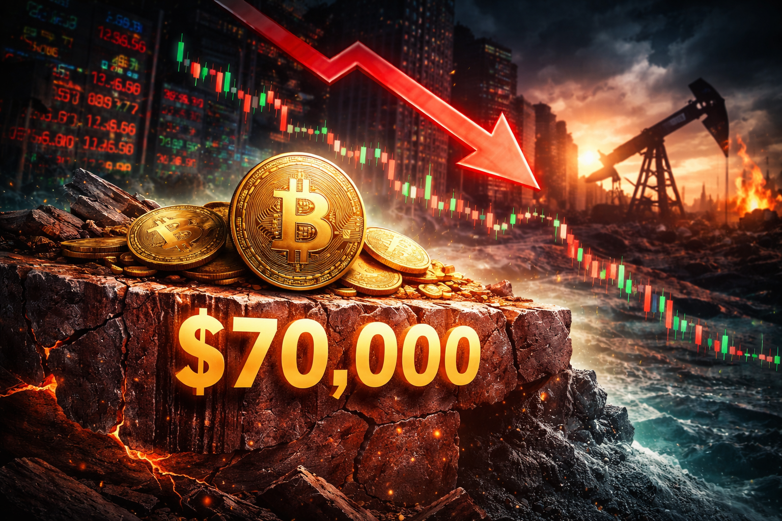 Bitcoin chật vật giữ mốc 70.000 USD khi áp lực lạm phát quay trở lại