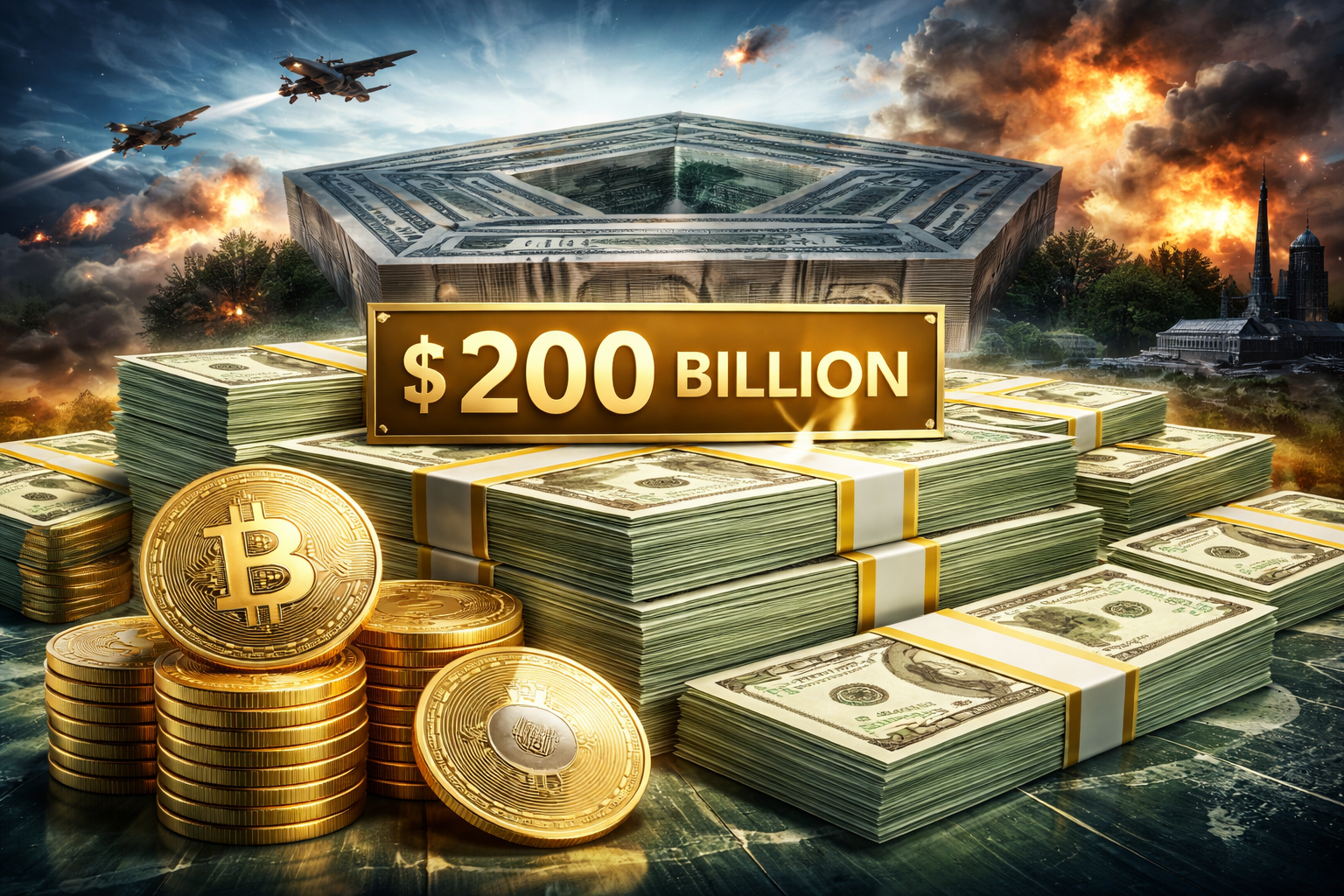 Lầu Năm Góc đề xuất 200 tỷ USD: Con số lớn hơn cả “kho Bitcoin” nhiều ông lớn