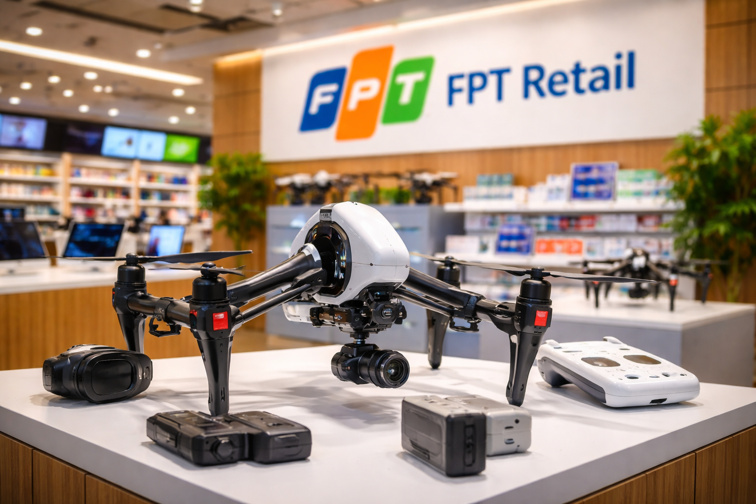 Sau dược phẩm và điện thoại, FPT Retail lấn sân máy bay không người lái