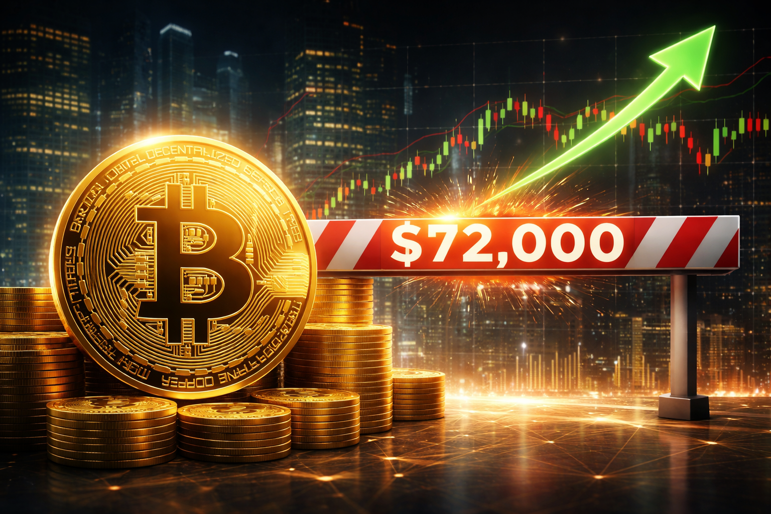 Bitcoin bật tăng nhưng “kẹt cứng” ở 72.000 USD, chuyện gì đang xảy ra?