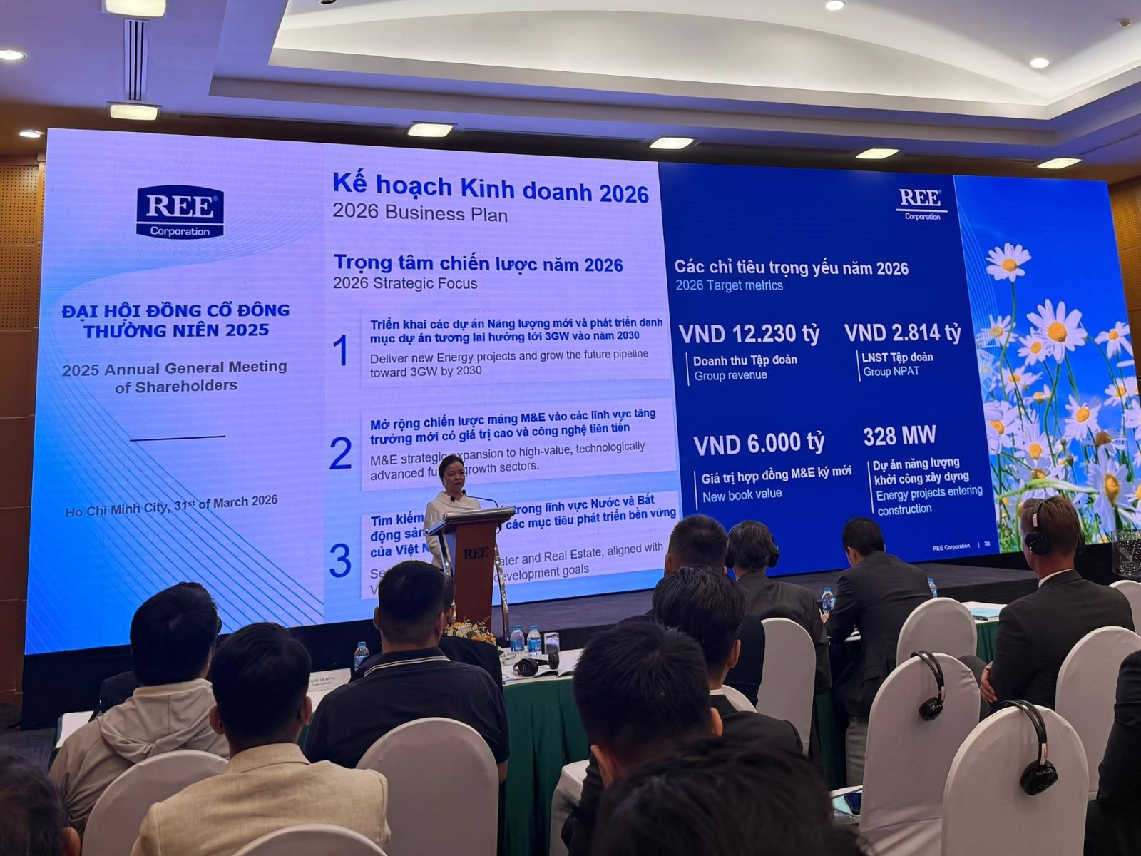 Điện chạy tối đa, REE báo tin lớn: Tham vọng vượt mốc 12.000 tỷ trong năm 2026