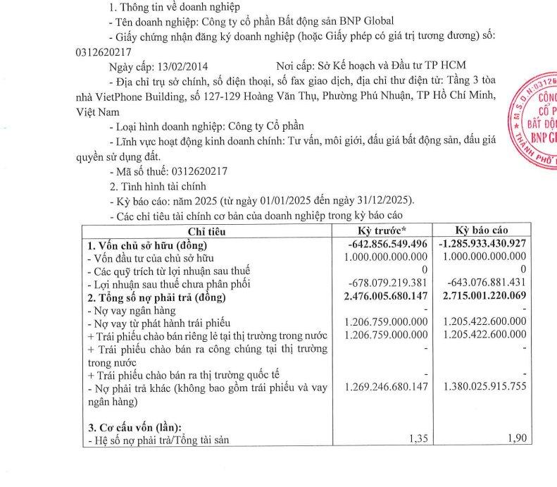 Thua lỗ kéo dài, BNP Global đối mặt áp lực trái phiếu hơn 1.700 tỷ