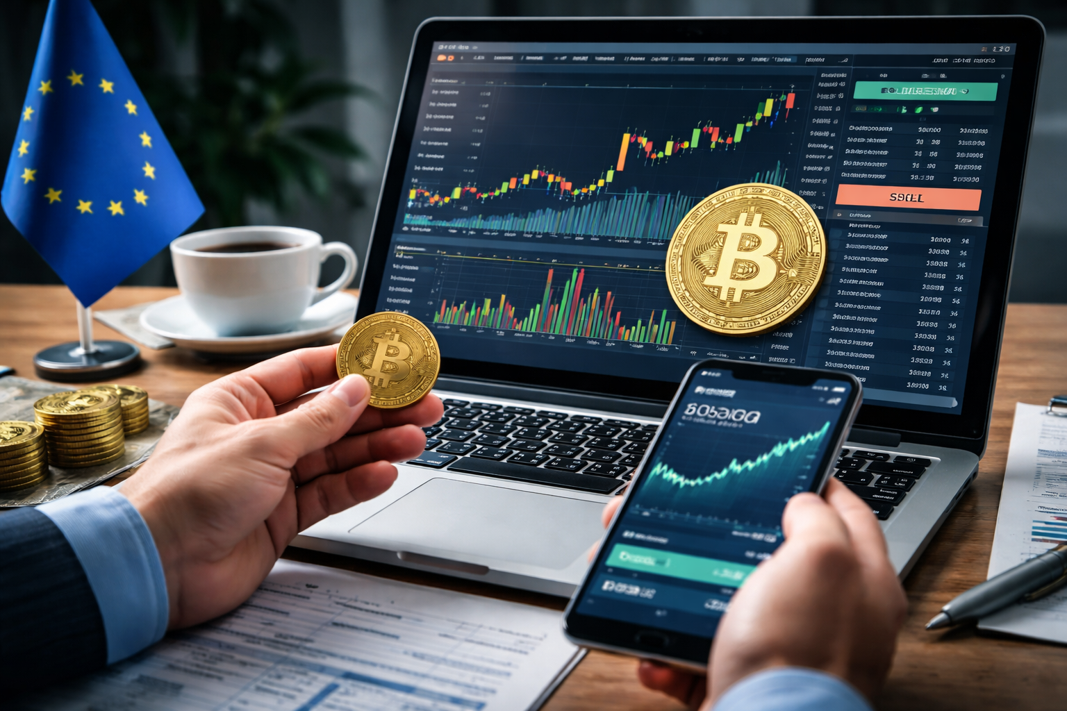 Nhà đầu tư châu Âu giờ có thể mua Bitcoin ngay trên tài khoản chứng khoán