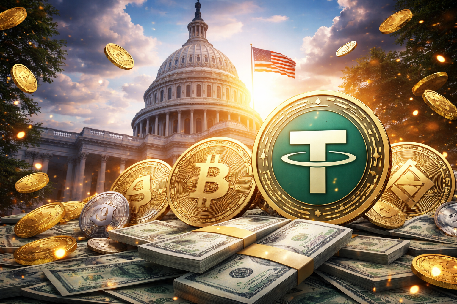 Hé lộ “siêu PAC” crypto 100 triệu USD: Tether chính thức nhập cuộc chính trường Mỹ