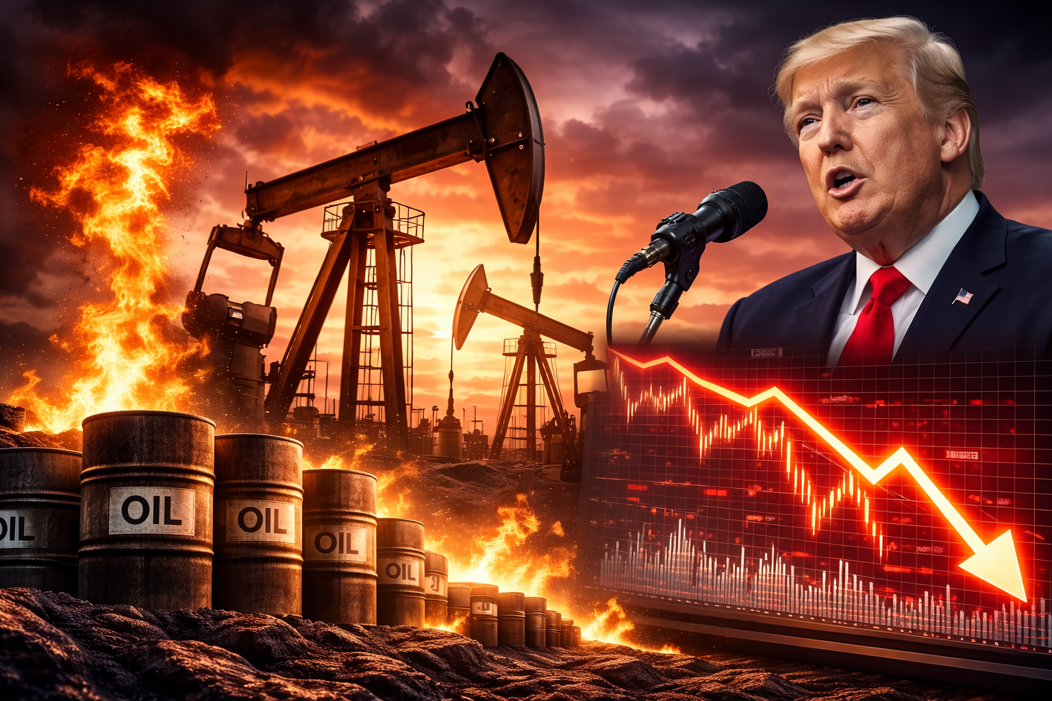 Dầu WTI “lao dốc” hơn 9% sau tuyên bố bất ngờ của ông Trump