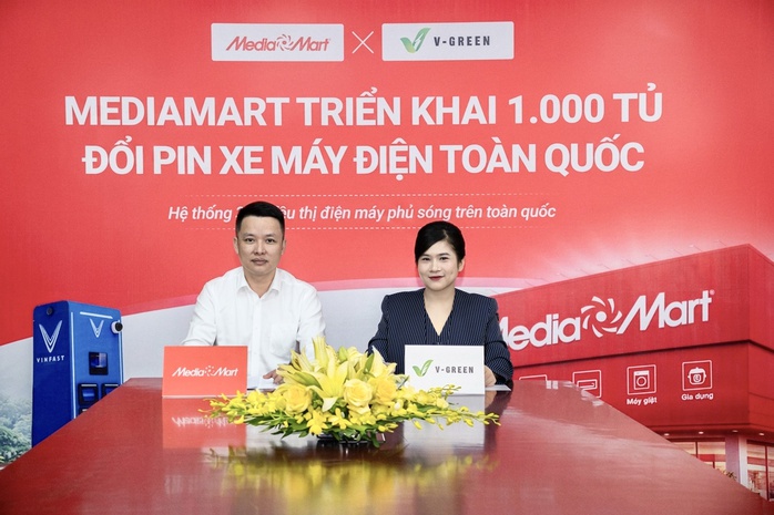 V-Green tăng tốc thần tốc, 1.000 tủ đổi pin sắp phủ toàn quốc