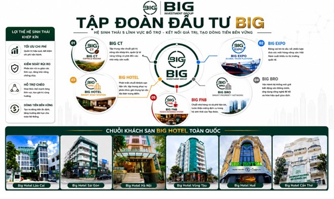 BIG đổi tên thành Tập đoàn Đầu tư BIG, lợi nhuận quý I tăng tới 650%