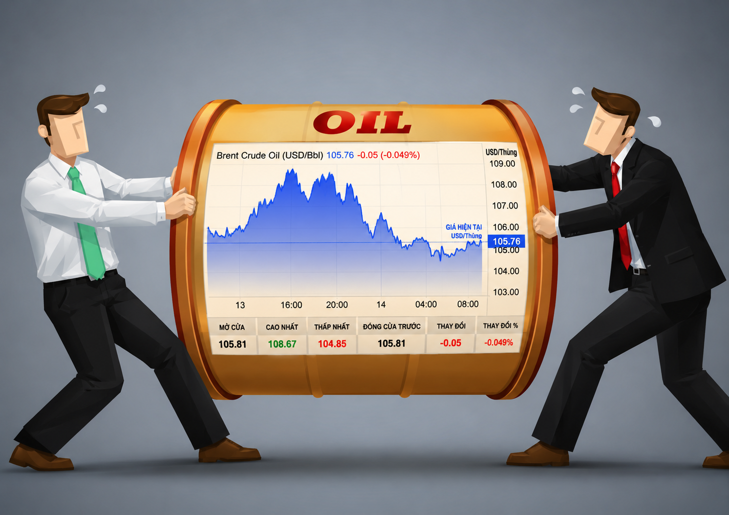 5 biến số kéo co giá dầu quanh mốc 100 USD/thùng