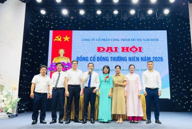 Công trình Đô thị Nam Định chi cổ tức tiền mặt gần 20% nhưng cổ phiếu vẫn bị cảnh báo