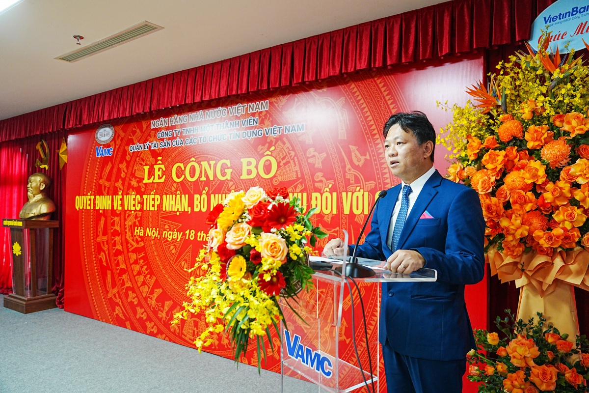 Bổ nhiệm ông Nguyễn Hoài Đức giữ chức vụ Phó Tổng Giám đốc VAMC