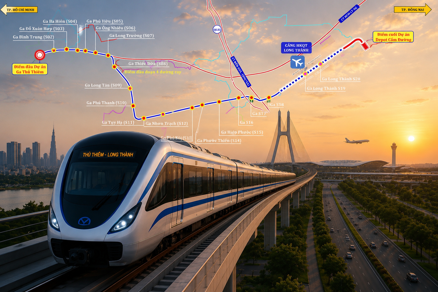 TP HCM tăng tốc khởi công siêu dự án đường sắt Thủ Thiêm - Long Thành trước tháng 7/2026