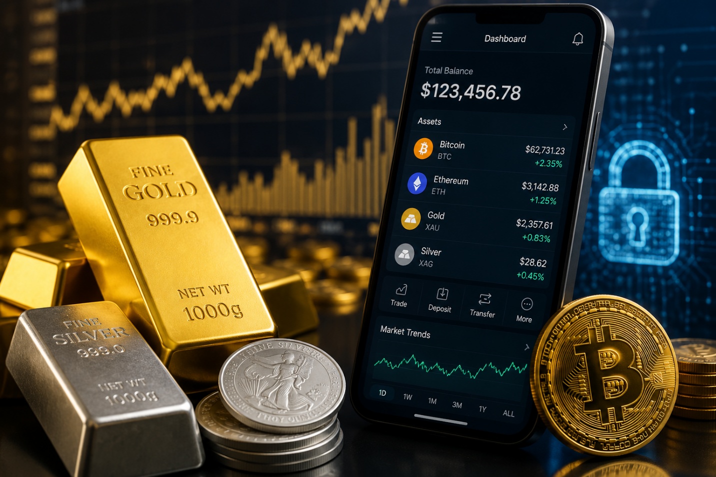 Vàng và bạc đang được “crypto hóa”, điều gì đang xảy ra với tài sản phòng thủ?