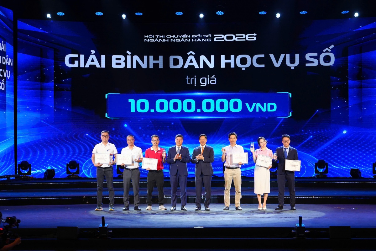 Vietcombank đạt giải Đặc biệt tại Hội thi Chuyển đổi số ngành Ngân hàng năm 2026