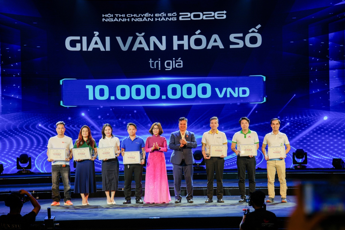 Vietcombank đạt giải Đặc biệt tại Hội thi Chuyển đổi số ngành Ngân hàng năm 2026