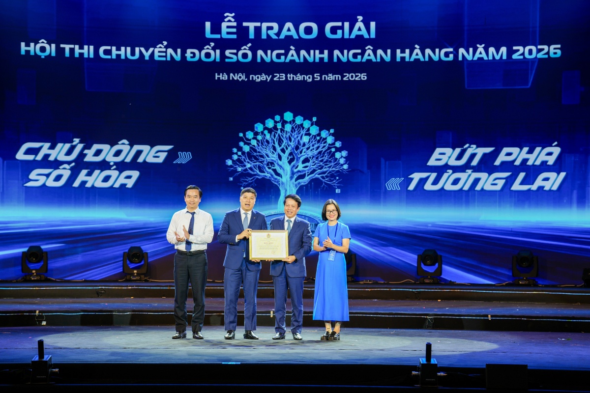 Vietcombank đạt giải Đặc biệt tại Hội thi Chuyển đổi số ngành Ngân hàng năm 2026