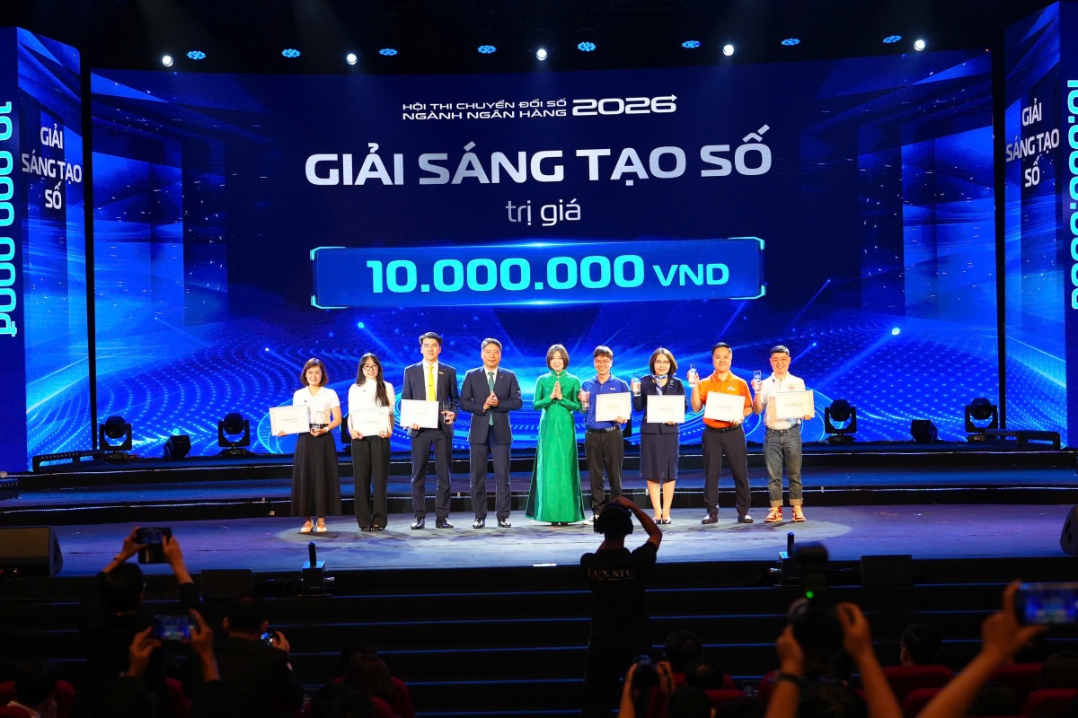 Vietcombank đạt giải Đặc biệt tại Hội thi Chuyển đổi số ngành Ngân hàng năm 2026