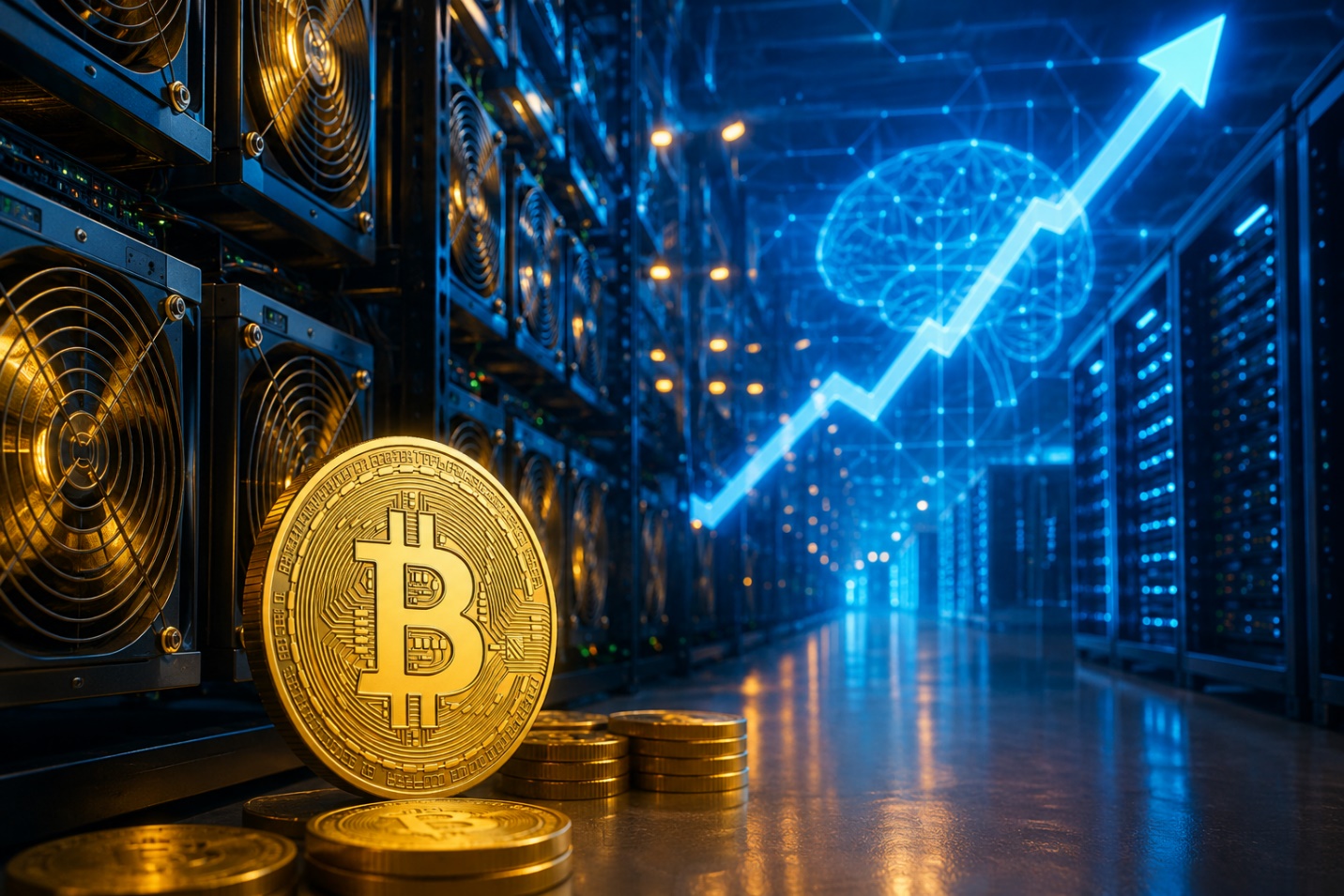 Thợ đào Bitcoin bất ngờ hưởng lợi từ cơn sốt AI, nhiều cổ phiếu tăng dựng đứng