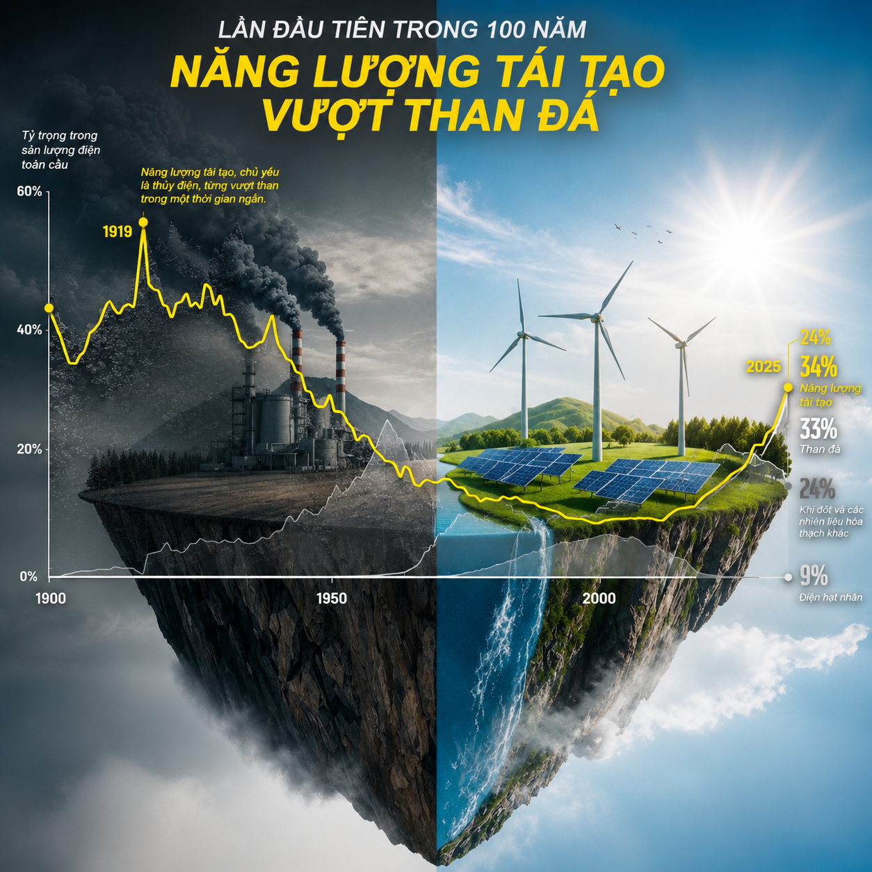 Than đá mất vị trí số 1 trong sản lượng điện toàn cầu sau hơn 100 năm.png