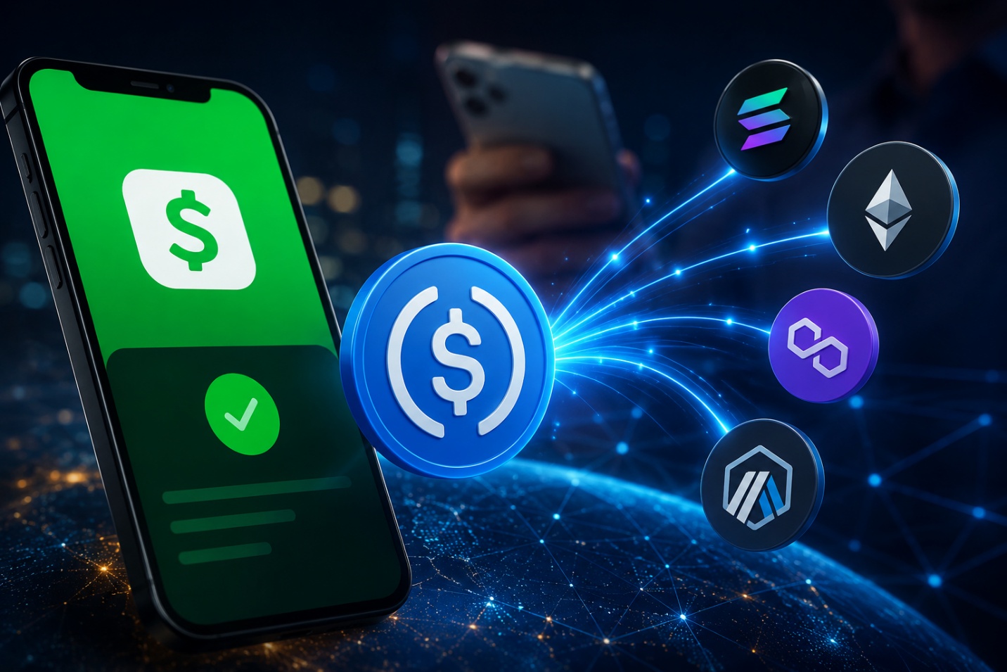 Cash App bất ngờ “mở cửa” stablecoin: 59 triệu người dùng nay có thể chuyển USDC miễn phí