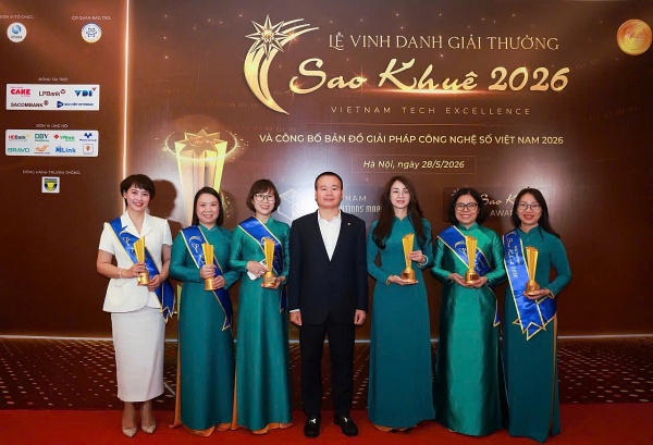 6 giải pháp ngân hàng số của BIDV đạt giải Sao Khuê 2026