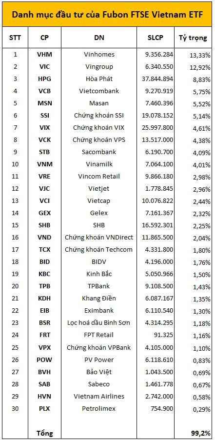 Quỹ ETF hơn 10.000 tỷ đồng thắng lớn nhờ VIC, VHM nhưng tài sản đã “bốc hơi” một nửa từ đỉnh