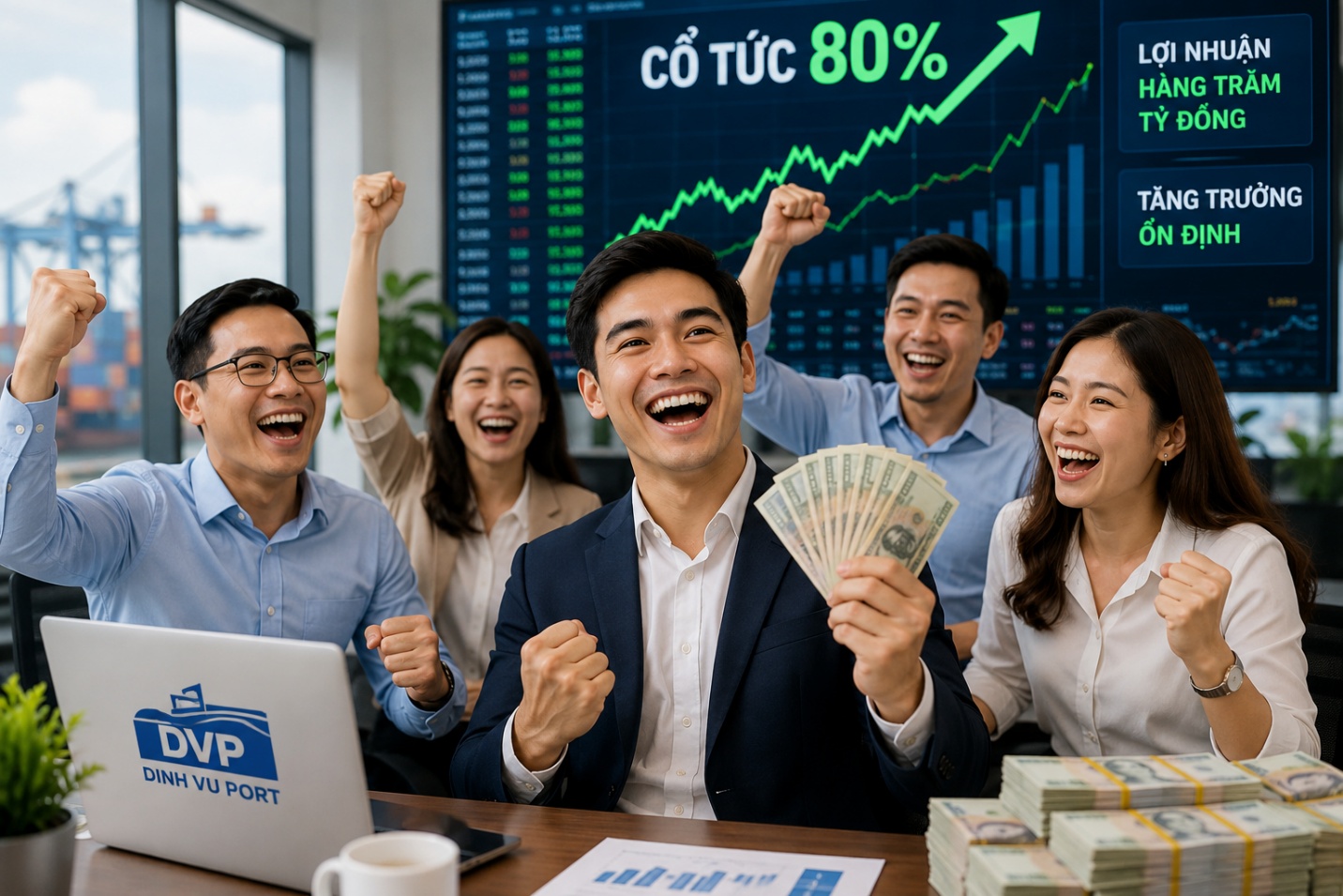 Cổ tức 80%, lợi nhuận hàng trăm tỷ đồng: Cảng Đình Vũ đang làm ăn ra sao?