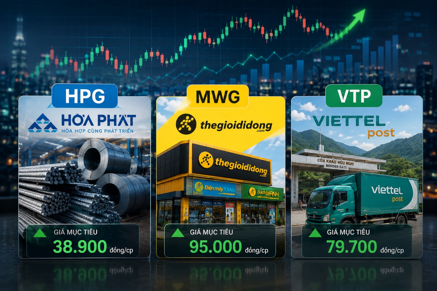 HPG, MWG, VTP lọt "tầm ngắm" chuyên gia: Cổ phiếu nào còn hấp dẫn nhất ngày 2/6?
