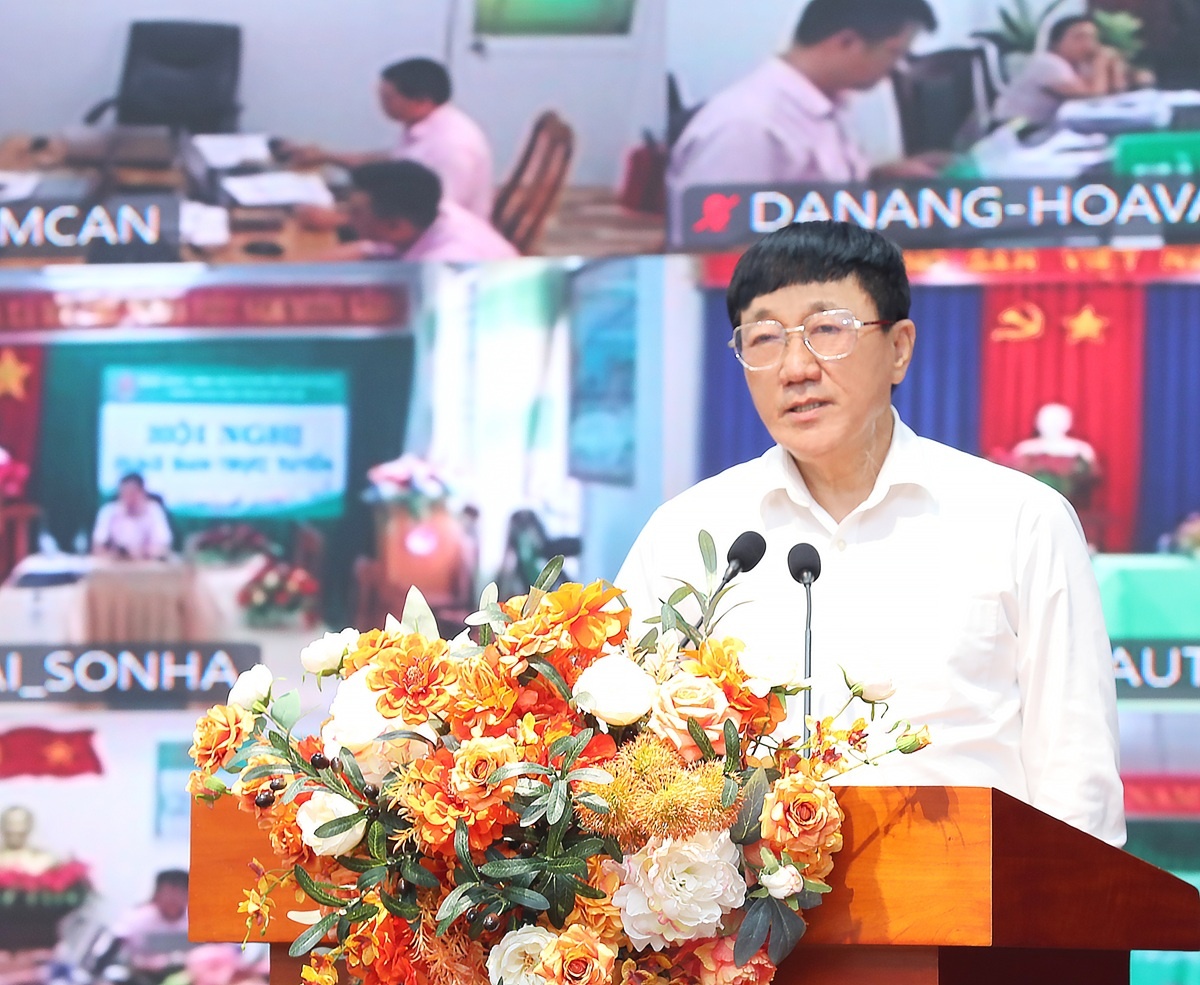 Tổng Giám đốc NHCSXH Dương Quyết Thắng phát biểu chỉ đạo