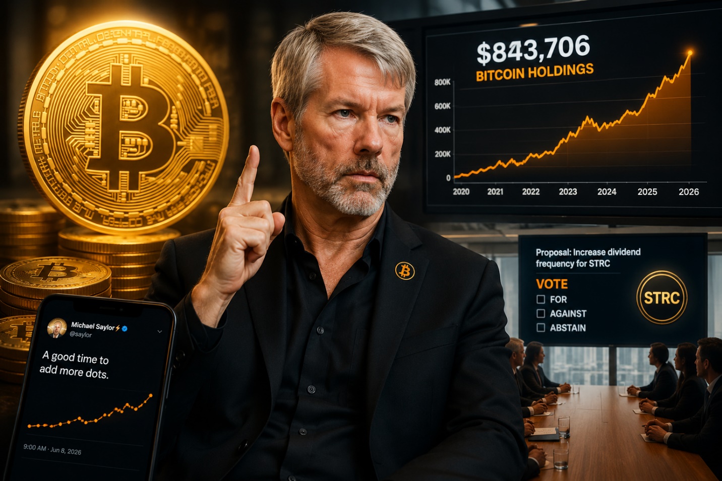 Nắm giữ hơn 843.000 Bitcoin, Strategy tiếp tục khiến thị trường dậy sóng