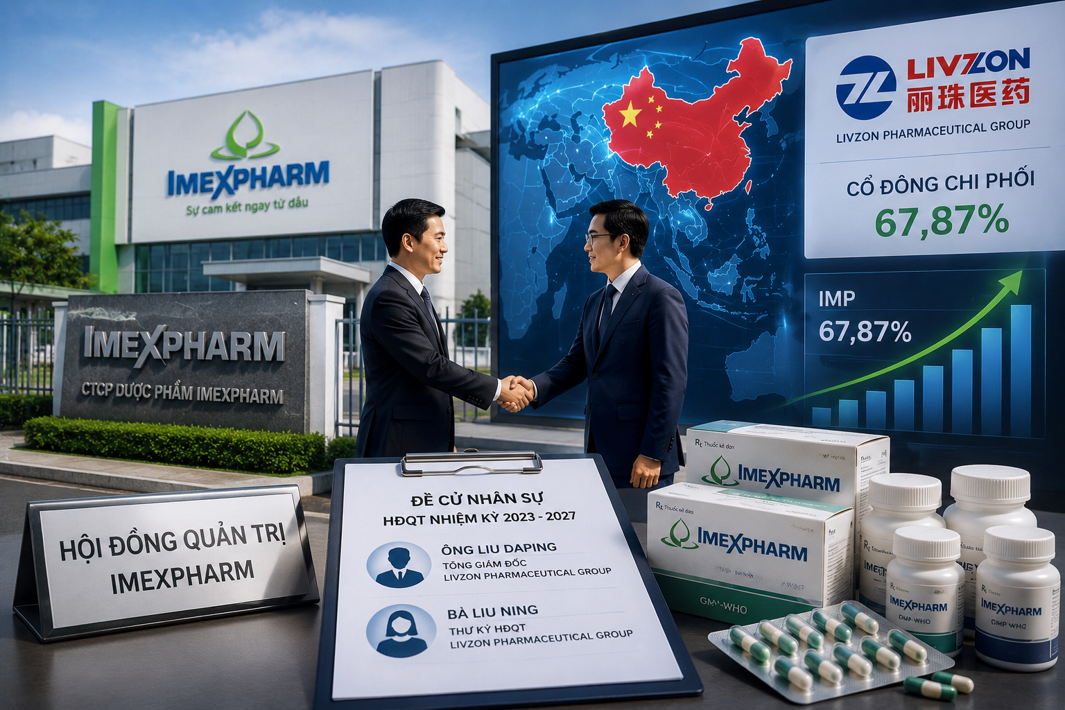 Sau khi thâu tóm Imexpharm, Livzon bắt đầu tái cấu trúc thượng tầng