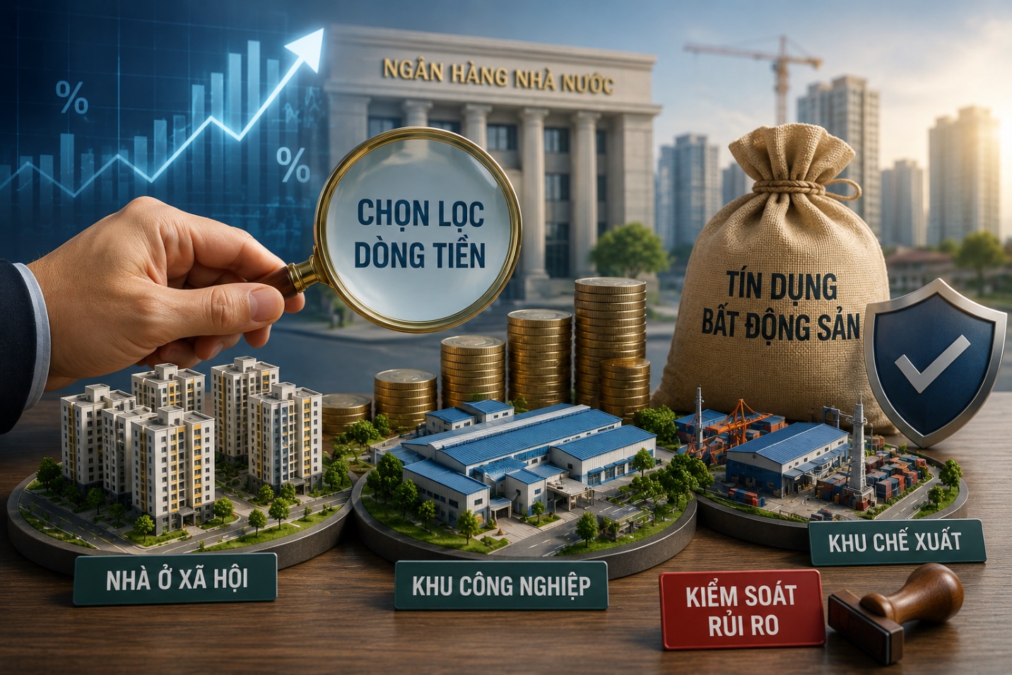 Chuyên gia: Đây không phải nới tín dụng bất động sản mà là chọn lọc dòng tiền