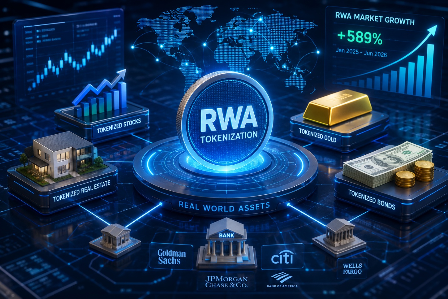 Tài sản thực token hóa tăng gần 600%, bỏ xa đà tăng của nhiều thị trường truyền thống